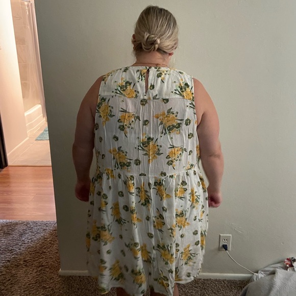 3X true craft white floral dress - Picture 3 of 6